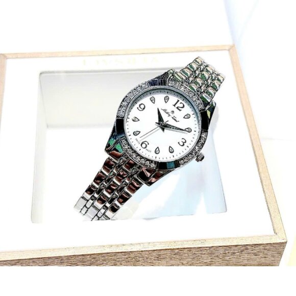 Ladies Tissot Diamond Mathey White Dial Watch New - Picture 2 of 7